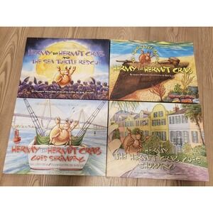 Lot Of 4 Hermy The Hermit Crab Books Andrea Weathers Bob thames‎ adventures